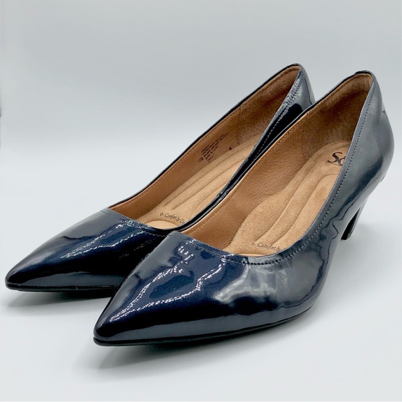 Sofft Altessa II Patent Leather Pump In Marine blue - Picture 4 of 12